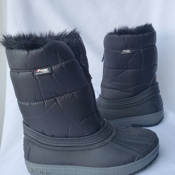Pajar Canada Youth Black Waterproof Snow Boots 2 - Picture 3 of 10